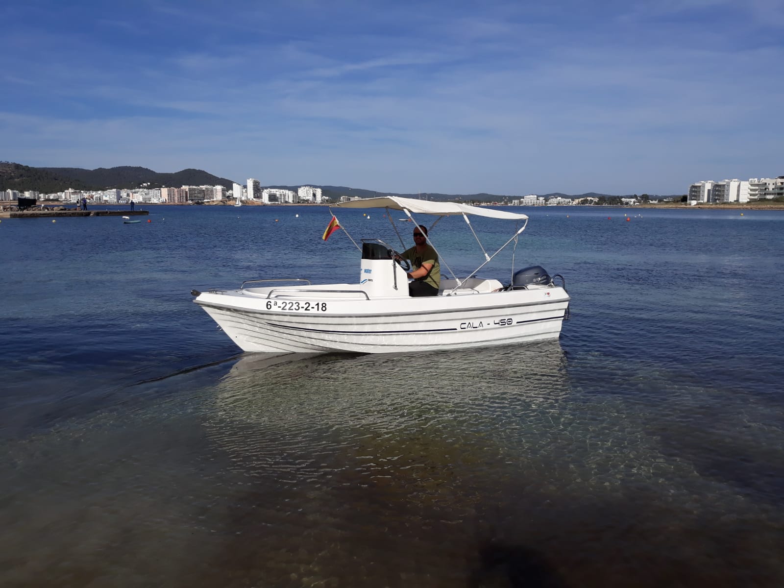 Boat Rental no licenses required in Ibiza full day. -2