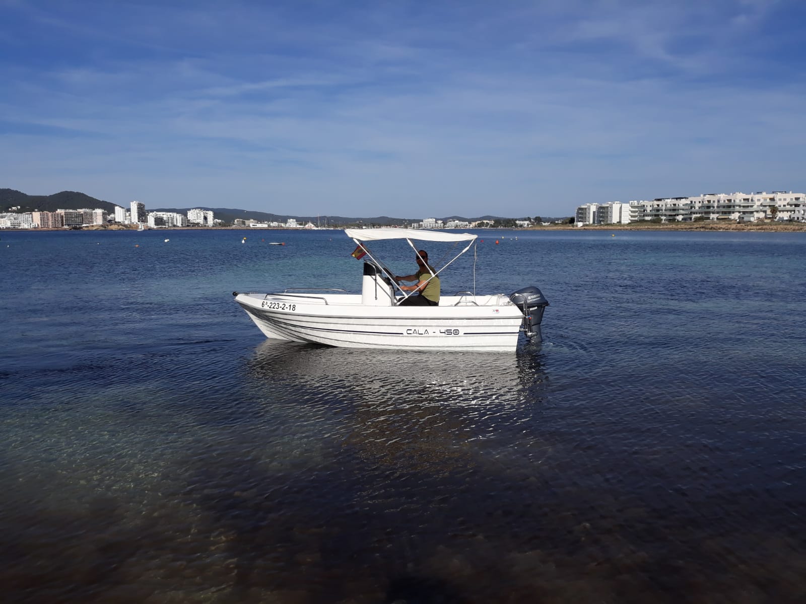 Boat Rental no licenses required in Ibiza full day. -4